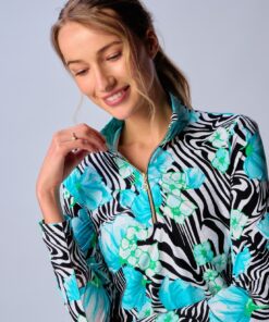 Black Zebra Quarter-Zip